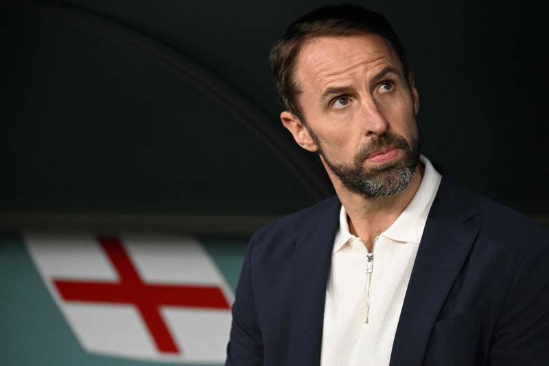 England coach Gareth Southgate before the game. AFP
