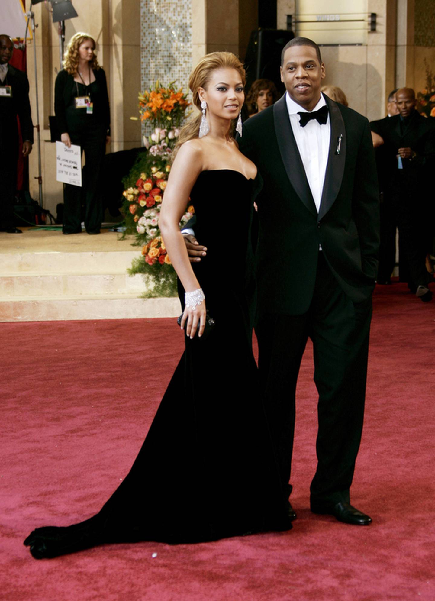 Beyonce and Jay-Z in black-tie attire. Photo Reuters