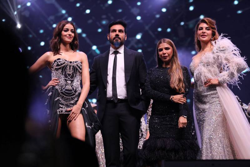 Bollywood actors Ananya Panday and Jacqueline Fernandez helped showcase the latest collection by celebrity favourite designers Shane and Falguni Peacock. 