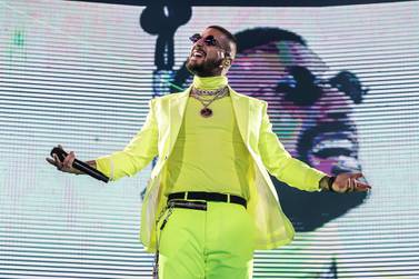 Maluma says he wants to inspire youths in Latin America with images of his success in music Getty