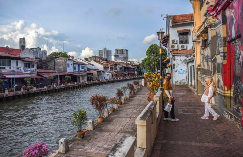 The River Walk in Malacca, a picturesque city in Malaysia. Photo: Ronan O'Connell
