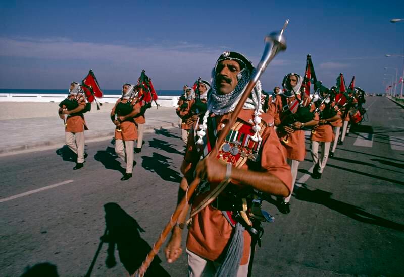 Abu Dhabi's Defence Force on November 27, 1971. Bruno Barbey / Magnum Photos / arabianEye.com