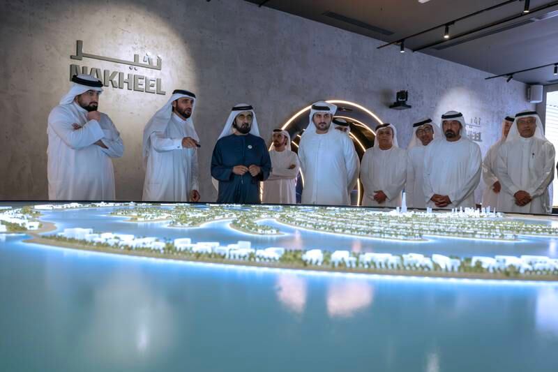 Sheikh Mohammed bin Rashid, Vice President and Ruler of Dubai, approves a new futuristic master plan for Palm Jebel Ali that will be twice the size of Palm Jumeirah. All photos: Wam
