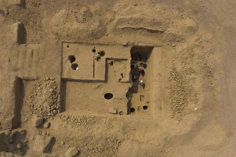 The archaeological site in the ancient town of Cajamarquilla is 25 kilometres from Lima. AFP
