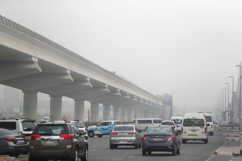 Dubai, United Arab Emirates - Reporter: N/A. News. Weather. Heavy fog hits Dubai. Dubai. Sunday, January 17th, 2021. Chris Whiteoak / The National