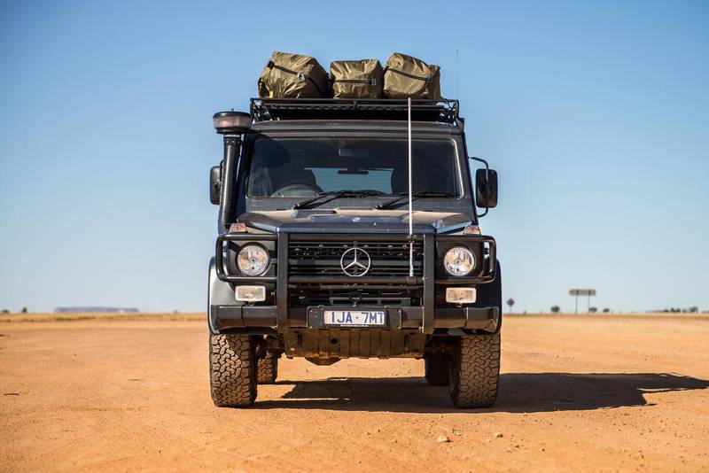 The G 350 d Professional has an extra 10 ­millimetres of ground clearance over the standard G-Wagen. Alex Rae