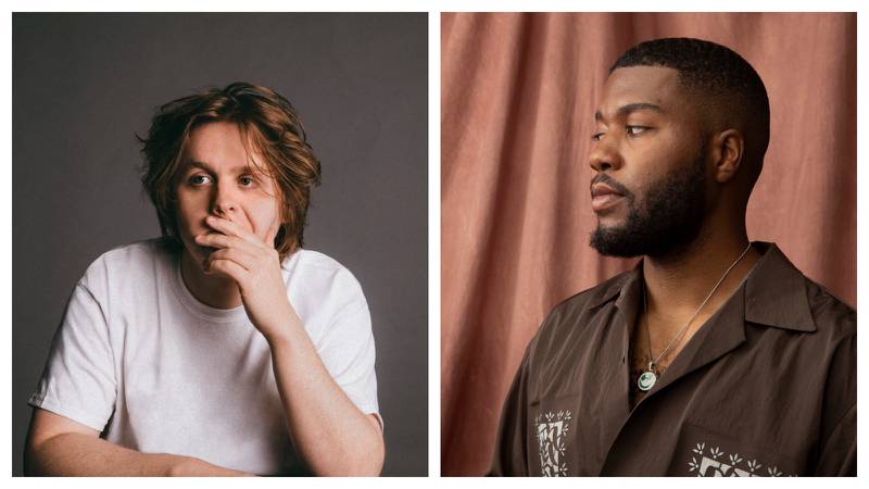 Lewis Capaldi, left, and Khalid will headline the Thursday and Saturday night concerts at the Abu Dhabi Formula One in 2021. Photo: Yas Marina Circuit