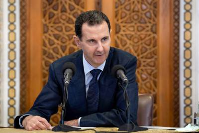 Syrian President Bashar Al Assad has been accused by rights groups of accused of complicity in war crimes and crimes against humanity over chemical attacks in 2013. AFP