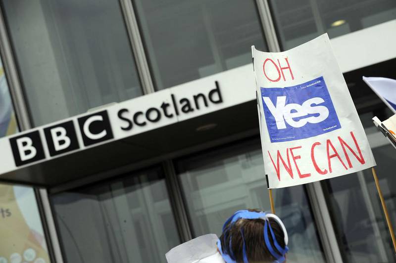BBC: The Scottish government wants to take the assets and staff from BBC Scotland and create a Scottish Broadcasting Service. The ‘SBS’ would have a partnership agreement so that Scots would still have access to their favourite BBC television shows and radio stations but claims the new broadcaster would better represent the Scottish people. But the Better Together campaign says dividing the BBC Scotland assets away from the rest of the UK would be difficult and lead to a worse service for Scotland. Andy Buchanan/AFP Photo