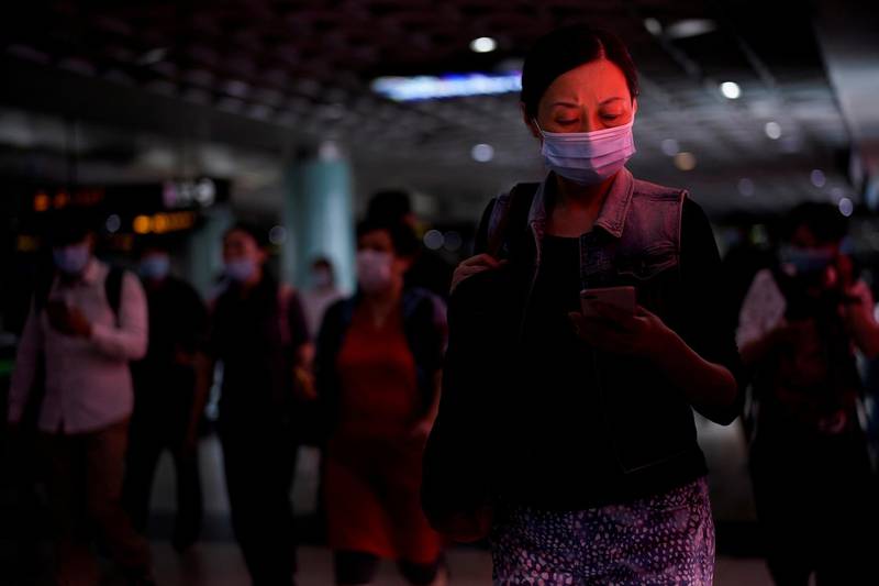 A woman wearing a face mask is seen at a subway station in Shanghai, following the coronavirus outbreak, China. Reuters