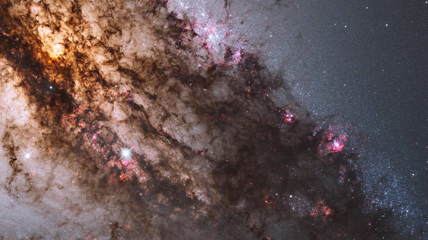 Interplanetary dust in the Centaurus A galaxy. Courtesy: Nasa 