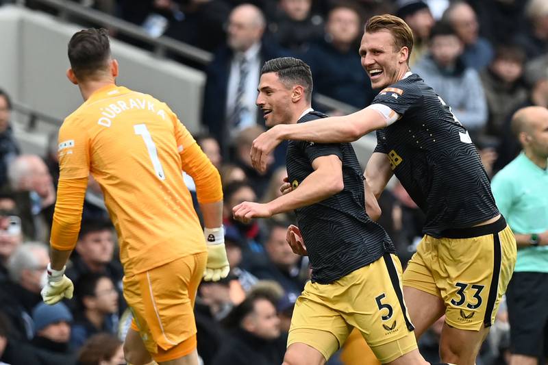 NEWCASTLE RATINGS: Martin Dubravka – 4 Was unable to keep out Davies’ point-blank header and stood little chance with what was to come. AFP