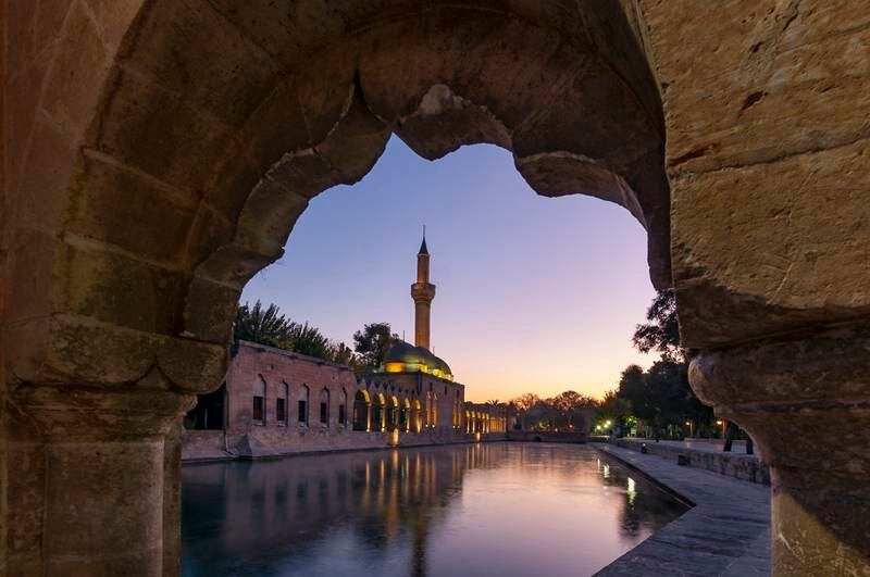 The Pool of Abraham and Rizvaniye Mosque in the city of Sanliurfa. Turkey's south-eastern cities are home to beautiful architecture. All photos: Getty