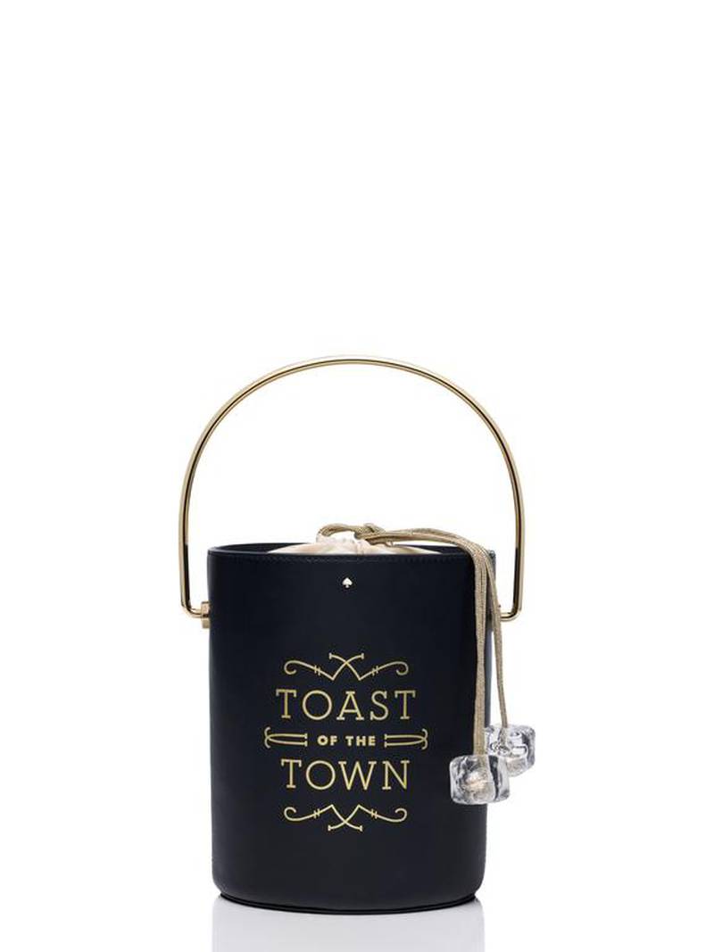 kate spade champagne bucket bag