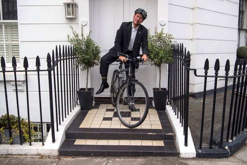 Mr Hunt as health secretary, outside his home in London in 2016. Getty