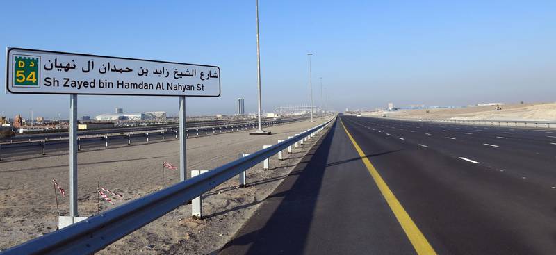 A major new section of road is expected to ease traffic when it opens in Dubai on Wednesday. The extension of Academic City Road runs for 25km across the city's outskirts from Sharjah in the east to Jebel Ali in the west, linking the Dubai-Al Ain Road and Al Yalayes Road. Courtesy: RTA