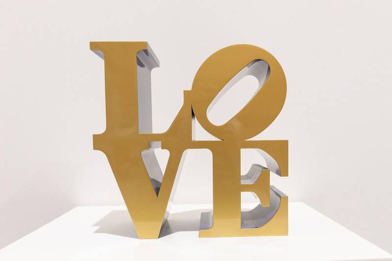 Robert Indiana's 'Love' sculpture is expected to fetch £180,000-£250,000. Courtesy Sotheby's 