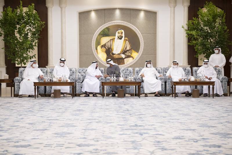 Sheikh Mohamed said the people of the UAE were united in grief as they mourned the death of Sheikh Khalifa.