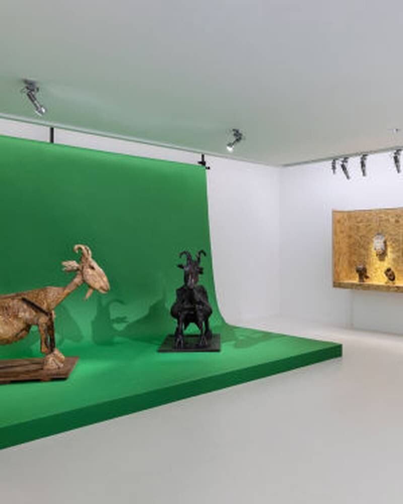 Smith's installation of Picasso's La Chevre (The Goat)