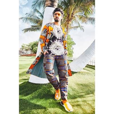 The star gave a nod to batik prints in February 2019. Instagram / Ranveer Singh