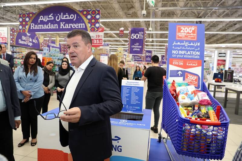 Christophe Orcet, head of commercial and operations for Carrefour UAE, at the store.