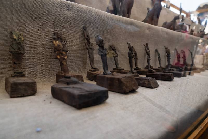 They were found near Egypt's Saqqara necropolis. Mahmoud Nasr / The National