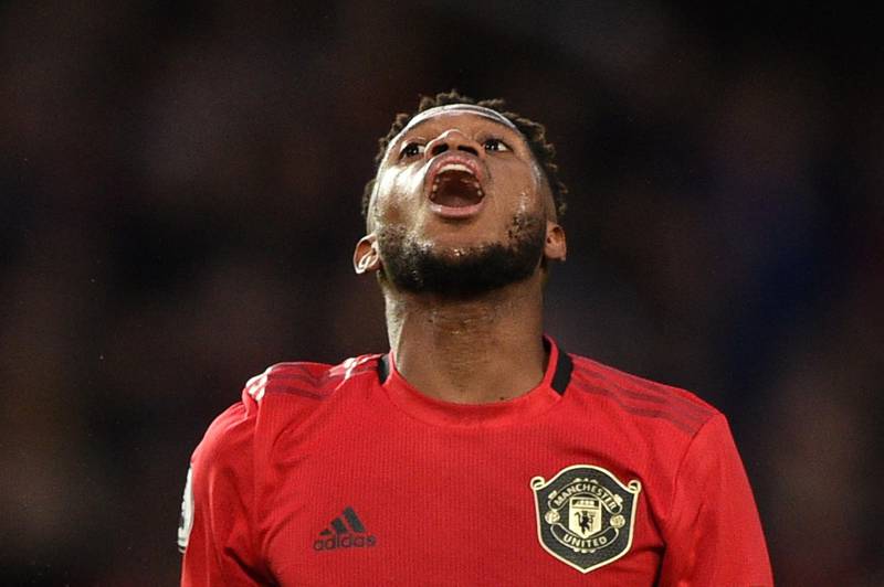 Manchester United midfielder Fred at Old Trafford. AFP