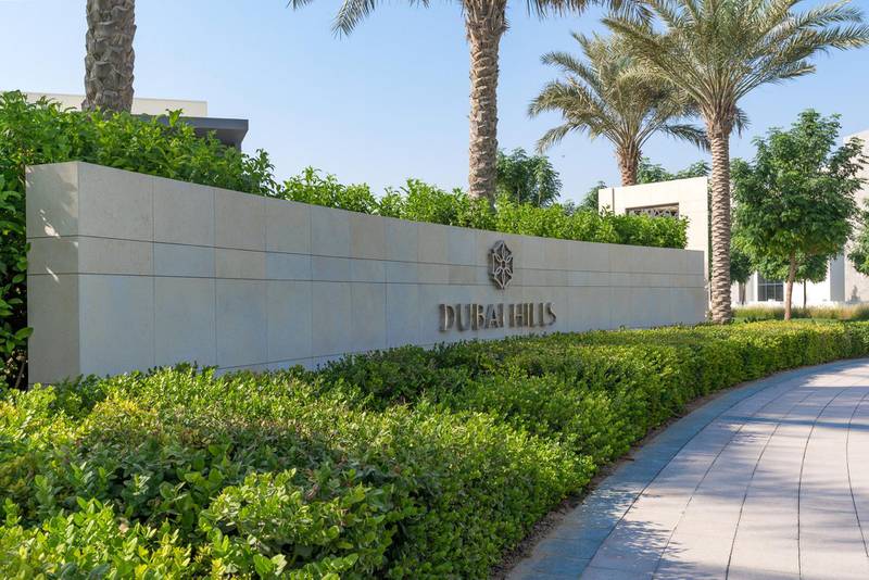 The entrance to Dubai Hills Estate. Courtesy Luxury Property
