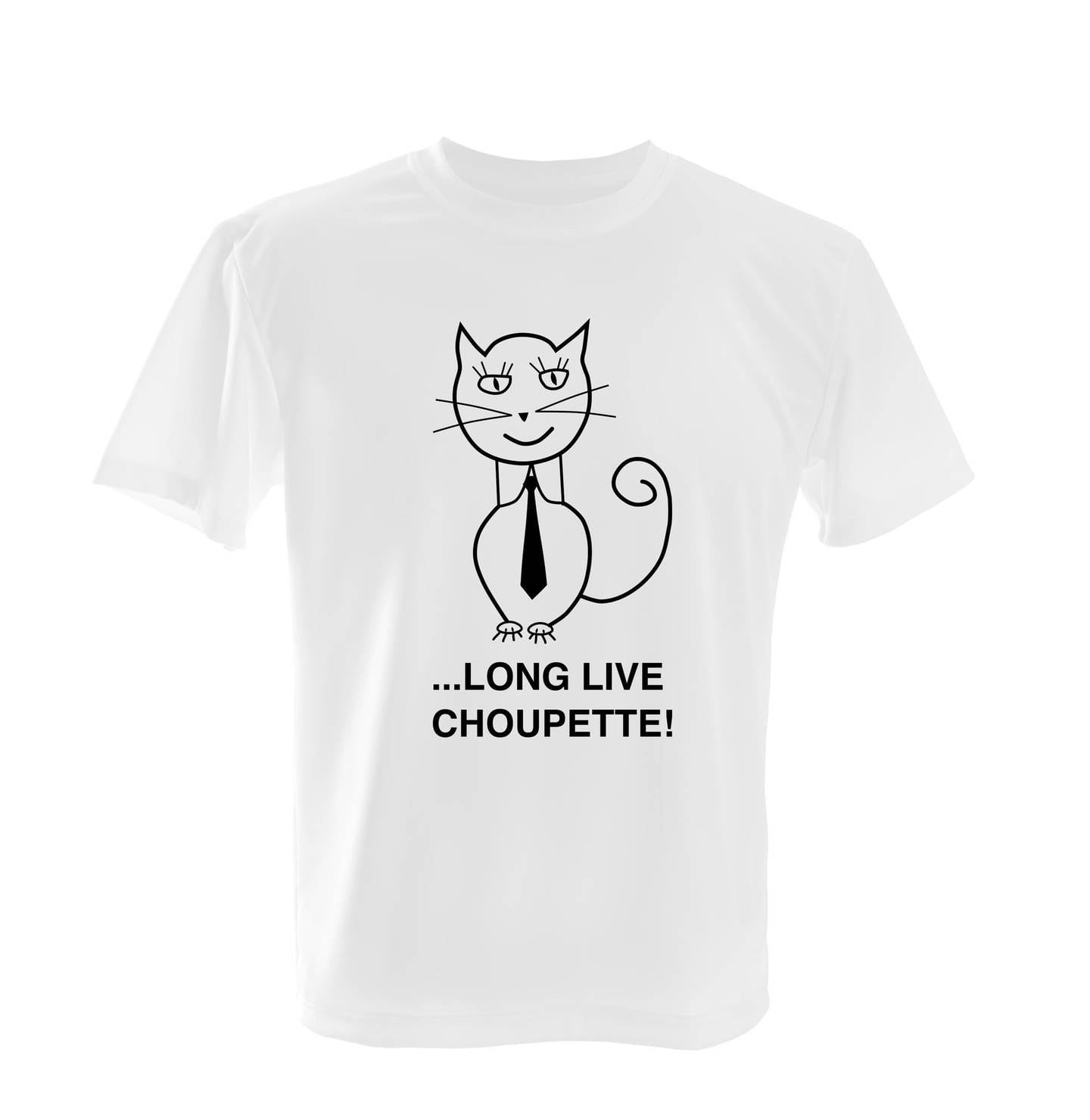 Iconic Lux's 'Long live Choupette' T-shirt. Courtesy Iconic Lux