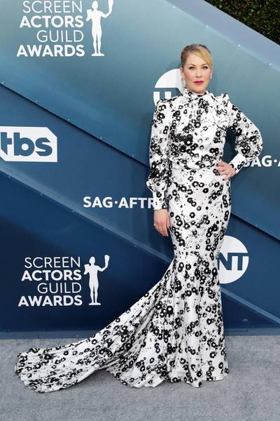 Christina Applegate in Monique Lhuillier at the 26th annual Screen Actors Guild Awards ceremony at the Shrine Auditorium in Los Angeles, California, USA, 19 January 2020. EPA