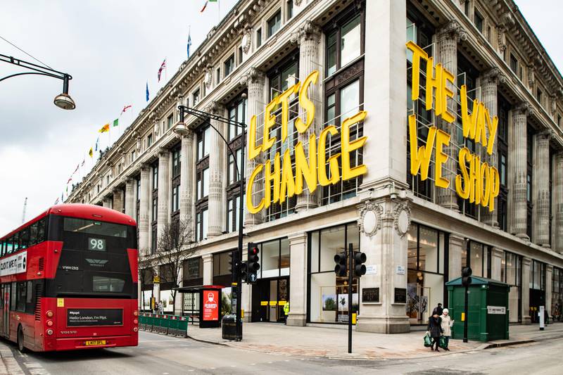 Selfridges' flagship store on London's Oxford Street. Its success is partly down to its innovative approach to retail. Alamy