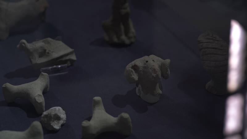 Artifacts inside Thi Qar museum