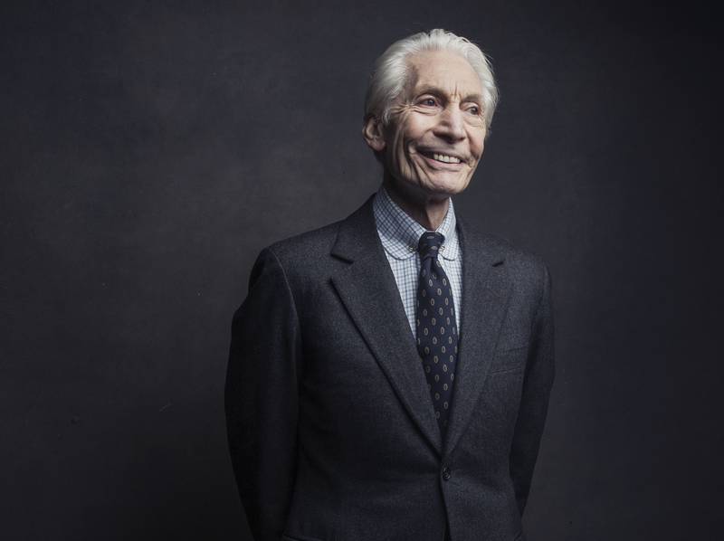 Charlie Watts of The Rolling Stones poses for a portrait on November 14, 2016, in New York. AP