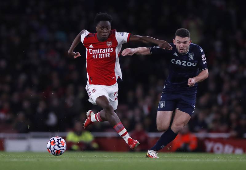 Albert Sambi Lokonga - 7, Made impressive challenges look easy and slipped a nice ball through to Alexandre Lacazette. Got plenty of shots off but should have picked out a pass at times. Was booked for pulling McGinn back, then got away with some ponderous play in his own half. Reuters