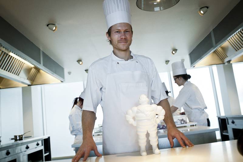 Chef Rasmus Kofoed of Danish restaurant Geranium in Copenhagen, which was second on the list. AFP