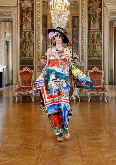 A look from the Alta Moda collection by Dolce & Gabbana.