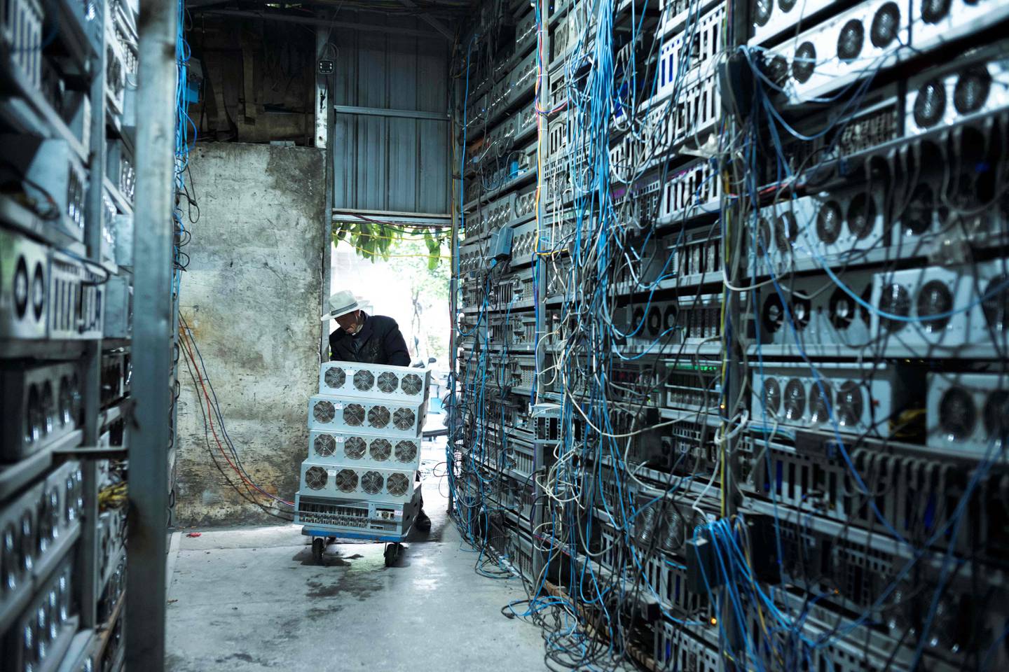 Mining cryptocurrencies is extremely energy intensive. AFP