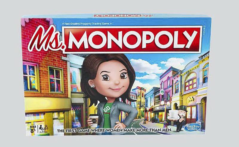  In Hasbro's Ms Monopoly, women earn $240 for passing go, while men get just $200. Courtesy Hasbro 