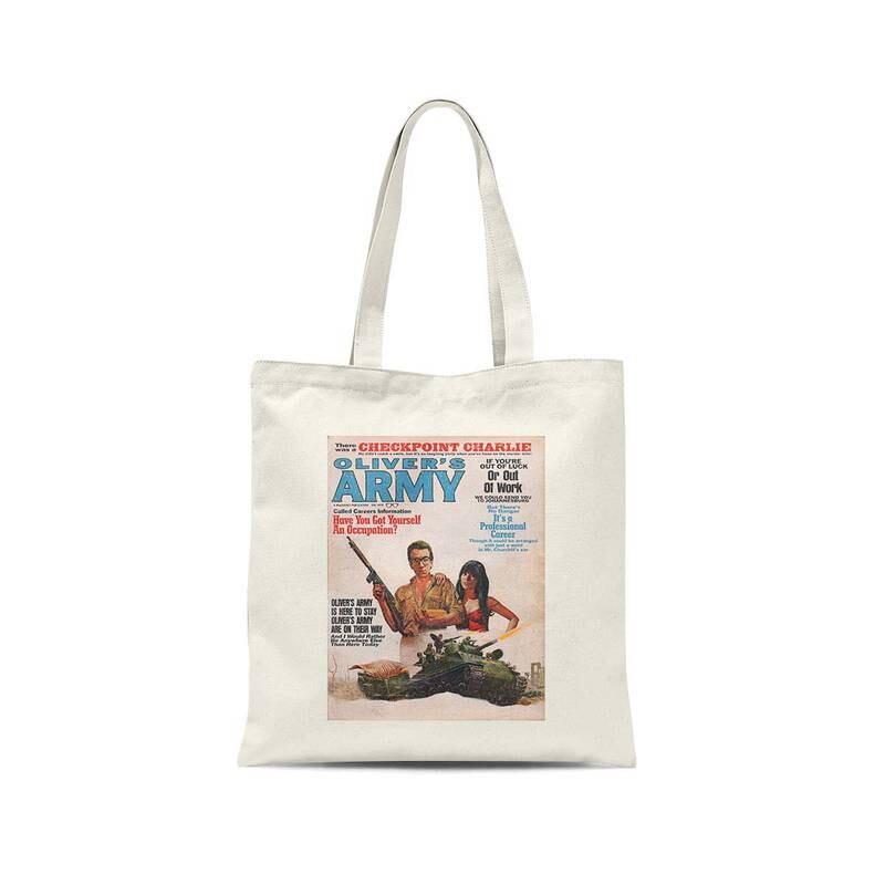 'Oliver's Army' tote bag, Dh55, Elvis Costello.