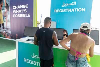 Participants register for the challenge, which invites Dubai residents to do 30 minutes of exercise each day for 30 days.