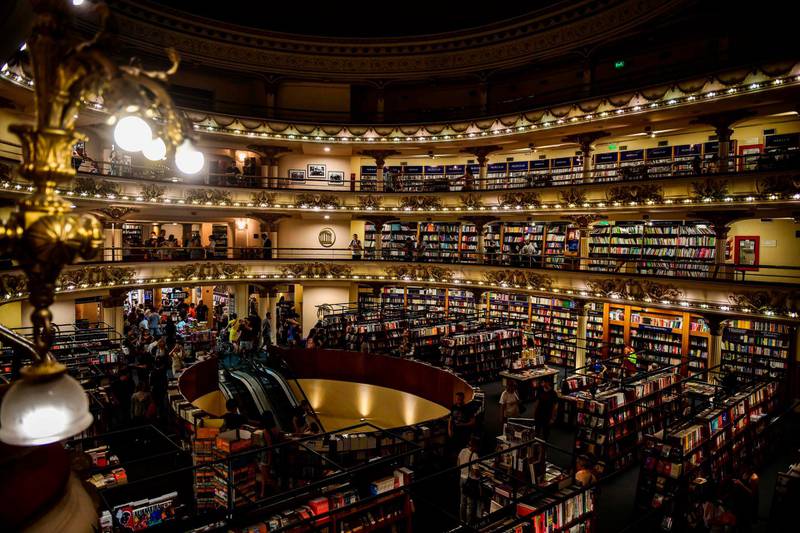 View of the "El Ateneo Grand Splendid" bookstore. AFP