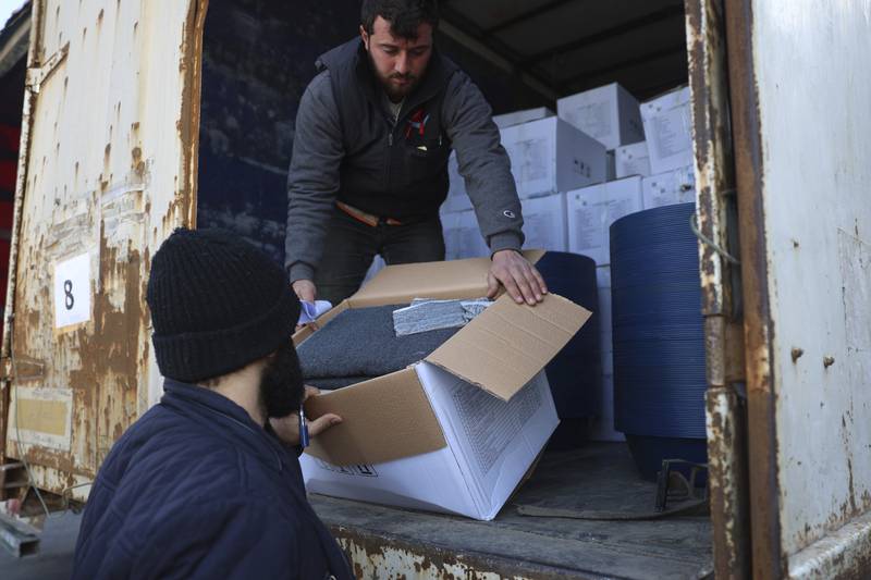 The US lifted sanctions on delivering humanitarian aid to Syria in response to the earthquake in February. AP