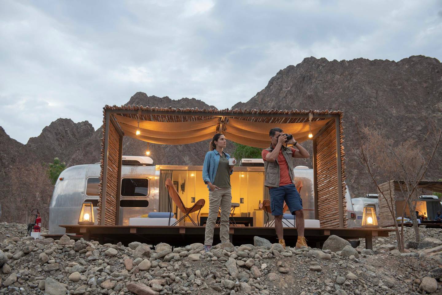 Hatta Resorts have also reopened with trailers, lodges or camping options. Courtesy Meraas