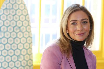 FILE PHOTO: Bumble founder and CEO Whitney Wolfe Herd sits for a portrait in the Manhattan borough of New York City, U.S., January 31, 2019.  REUTERS/Caitlin Ochs/File Photo