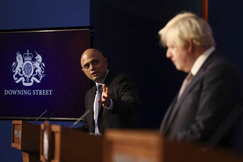 UK Prime Minister Boris Johnson is to stand down as leader after a rebellion in the ruling Conservative Party. Officials who have resigned from his government include: Sajid Javid, health secretary. AP