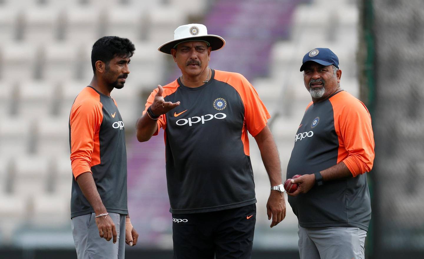 Cricket - India Nets - Ageas Bowl, West End, Britain - August 28, 2018   India head coach Ravi Shastri during nets   Action Images via Reuters/Paul Childs