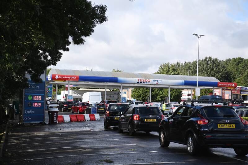 A shortage of lorry drivers in the UK has left the country facing its own fuel crisis.  Photo: EPA