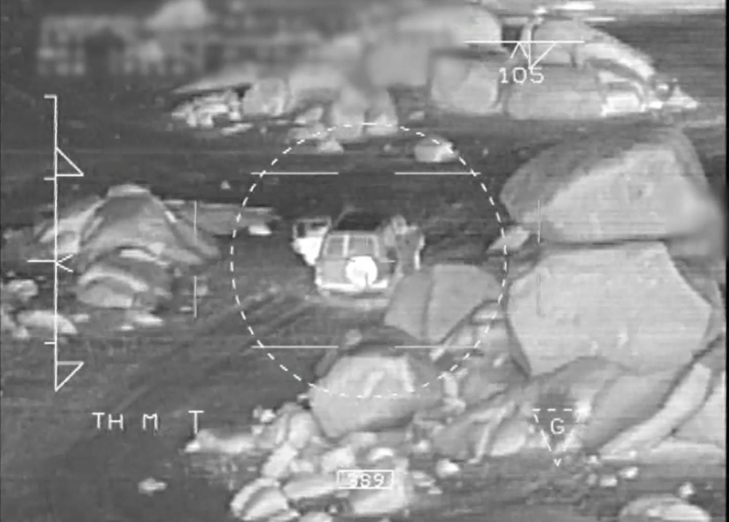 This handout photo released by the French Army General Staff (Etat-Major des Armees) on June 11, 2020, shows an aerial view of a vehicle during a French military operation that led to the killing of the head of Al-Qaeda in the Islamic Maghreb (AQIM) Abdelmalek Droukdel in northwest Mali on June 3, 2020. Abdelmalek Droukdel was killed by French troops on June 4, 2020, in northern Mali near the Algerian border, where the group has bases it uses to carry out bombings and abductions of Westerners, the French Defence minister said. The military intervention in broad daylight concluded about ten kilometres (6,2 miles) from the Algerian border, east of the Malian town of Tessalit.
 - RESTRICTED TO EDITORIAL USE - MANDATORY CREDIT "AFP PHOTO / ETAT-MAJOR DES ARMEES" - NO MARKETING NO ADVERTISING CAMPAIGNS - DISTRIBUTED AS A SERVICE TO CLIENTS


 / AFP / Etat-Major des Armees / - / RESTRICTED TO EDITORIAL USE - MANDATORY CREDIT "AFP PHOTO / ETAT-MAJOR DES ARMEES" - NO MARKETING NO ADVERTISING CAMPAIGNS - DISTRIBUTED AS A SERVICE TO CLIENTS


