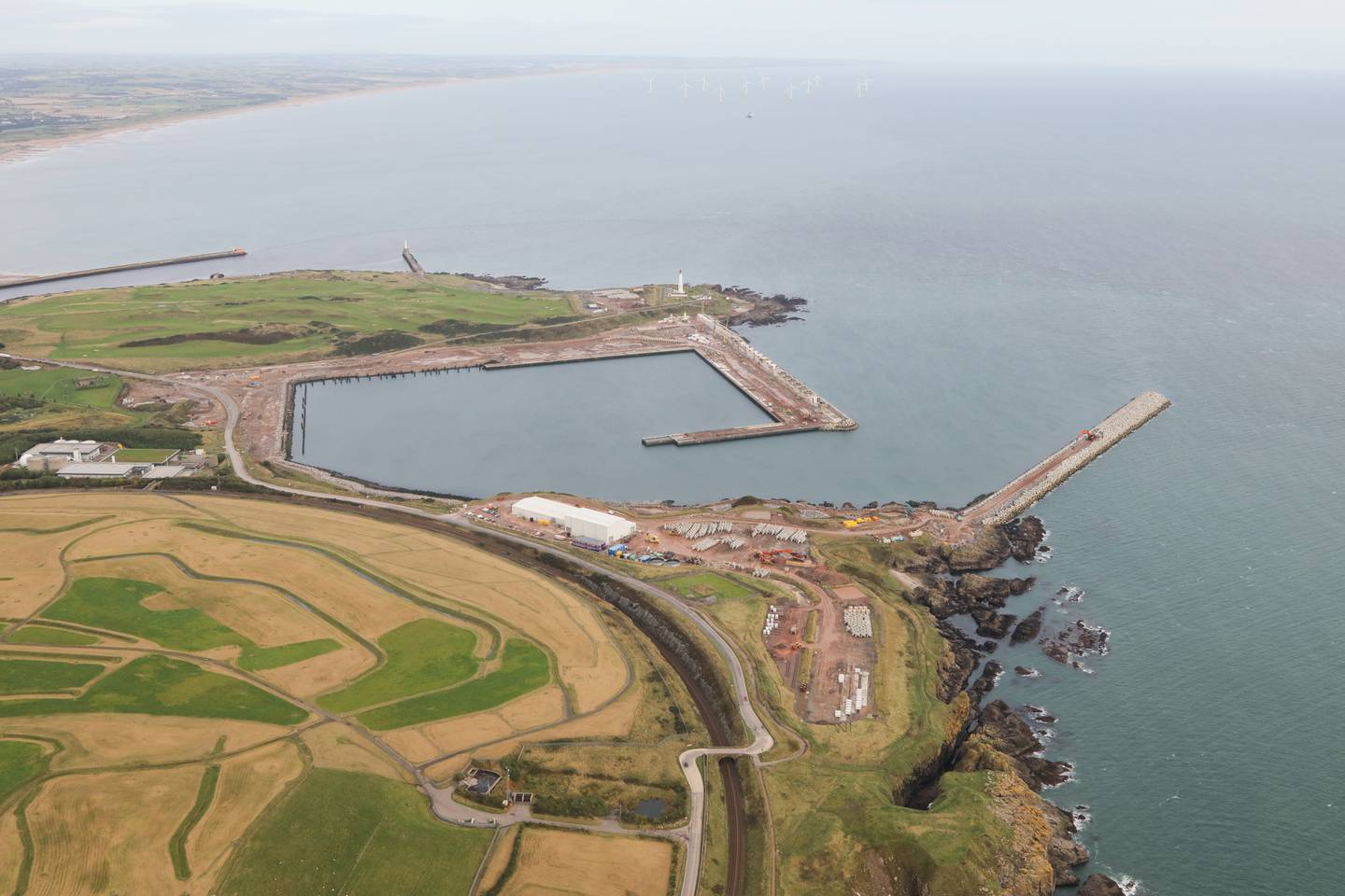 An image of the Aberdeen Harbour expansion project, which will boost the existing port just out of picture to the north. Photo: Aberdeen Harbour