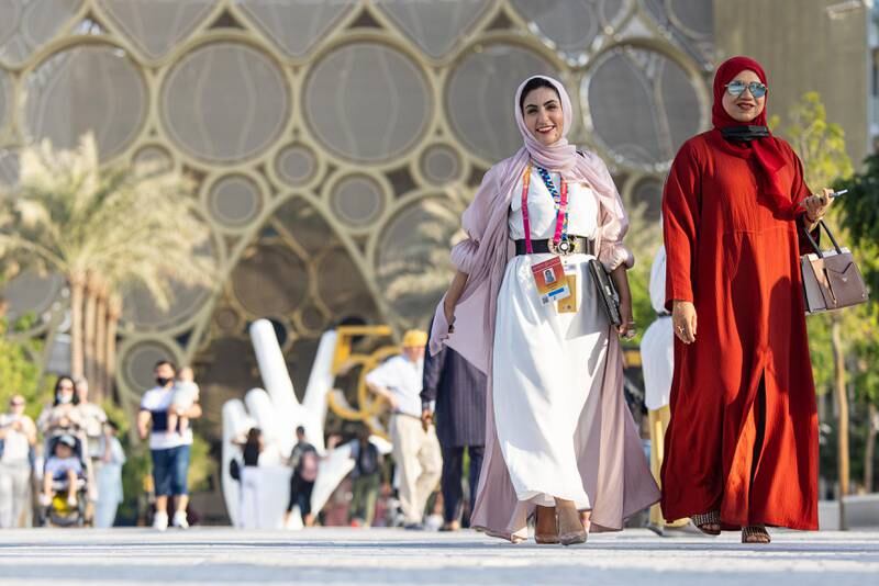 Visitors on Al Wasl Avenue at Expo 2020. Image: Expo 2020 Dubai